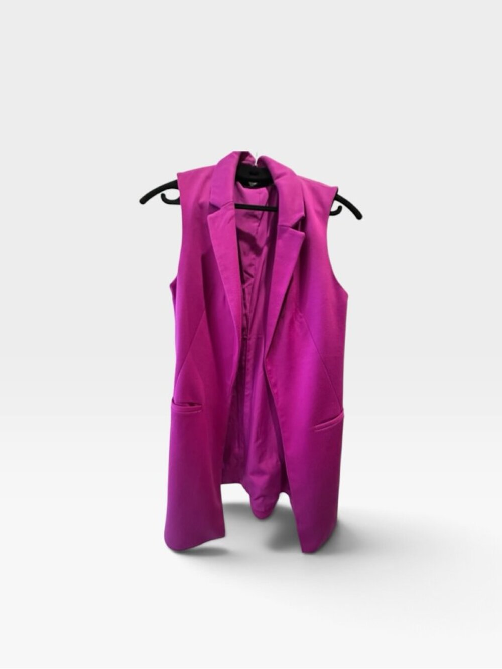 The Limited Magenta Sleeveless Duster Vest S